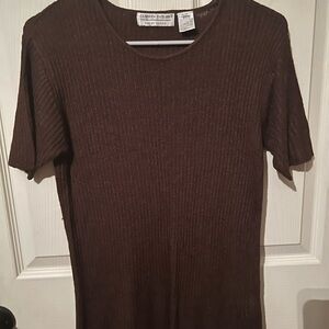 Carolyn Taylor Dark Brown Top